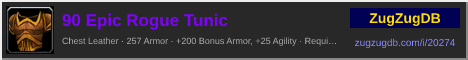 90 Epic Rogue Tunic: forum signature banner