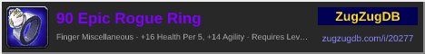 90 Epic Rogue Ring: forum signature banner