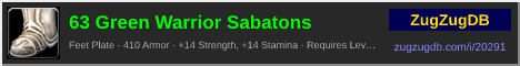 63 Green Warrior Sabatons: forum signature banner