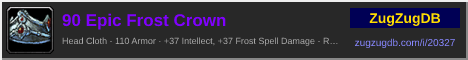 90 Epic Frost Crown: forum signature banner