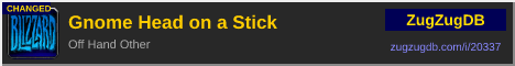 Gnome Head on a Stick: forum signature banner