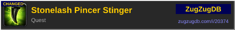 Stonelash Pincer Stinger: forum signature banner