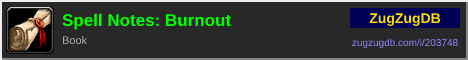 Spell Notes: Burnout: forum signature banner