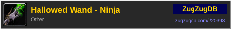 Hallowed Wand - Ninja: forum signature banner