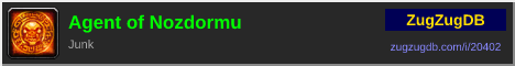 Agent of Nozdormu: forum signature banner