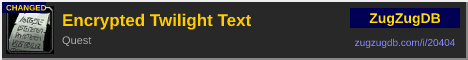Encrypted Twilight Text: forum signature banner