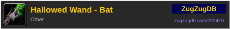 Hallowed Wand - Bat: forum signature banner