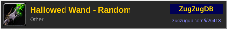 Hallowed Wand - Random: forum signature banner