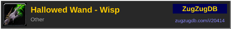 Hallowed Wand - Wisp: forum signature banner