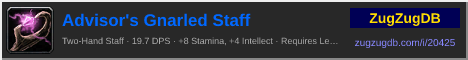 Advisor's Gnarled Staff: forum signature banner