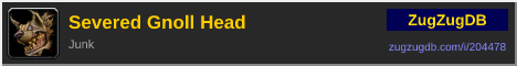 Severed Gnoll Head: forum signature banner