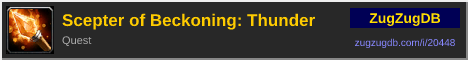Scepter of Beckoning: Thunder: forum signature banner