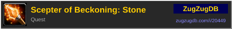 Scepter of Beckoning: Stone: forum signature banner