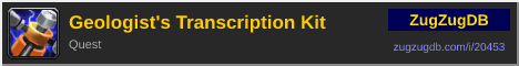 Geologist's Transcription Kit: forum signature banner