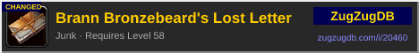 Brann Bronzebeard's Lost Letter: forum signature banner