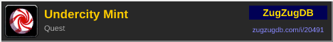 Undercity Mint: forum signature banner