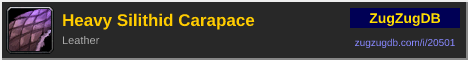 Heavy Silithid Carapace: forum signature banner