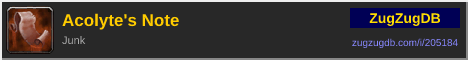 Acolyte's Note: forum signature banner