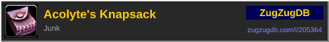 Acolyte's Knapsack: forum signature banner