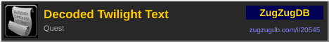 Decoded Twilight Text: forum signature banner