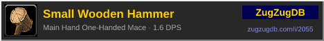 Small Wooden Hammer: forum signature banner
