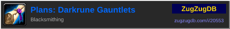 Plans: Darkrune Gauntlets: forum signature banner