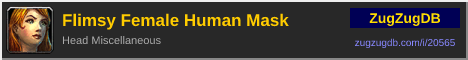 Flimsy Female Human Mask: forum signature banner