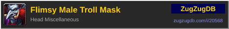 Flimsy Male Troll Mask: forum signature banner
