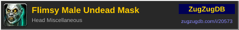 Flimsy Male Undead Mask: forum signature banner