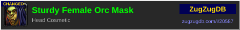 Sturdy Female Orc Mask: forum signature banner