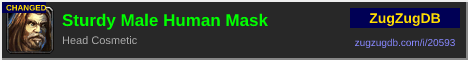 Sturdy Male Human Mask: forum signature banner