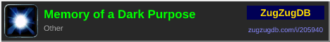 Memory of a Dark Purpose: forum signature banner