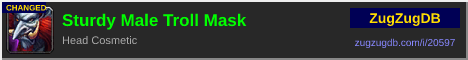 Sturdy Male Troll Mask: forum signature banner