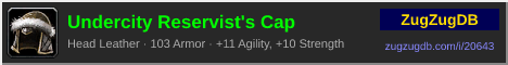 Undercity Reservist's Cap: forum signature banner