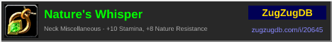 Nature's Whisper: forum signature banner