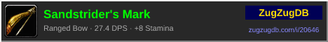 Sandstrider's Mark: forum signature banner