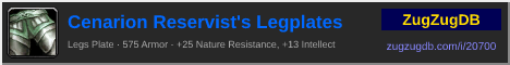 Cenarion Reservist's Legplates: forum signature banner
