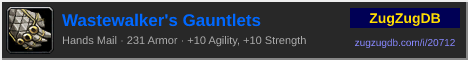 Wastewalker's Gauntlets: forum signature banner