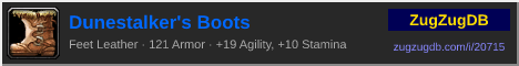 Dunestalker's Boots: forum signature banner