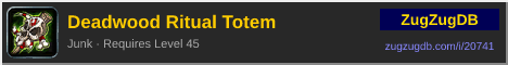 Deadwood Ritual Totem: forum signature banner