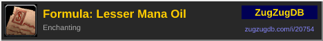 Formula: Lesser Mana Oil: forum signature banner