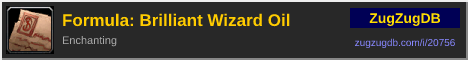 Formula: Brilliant Wizard Oil: forum signature banner