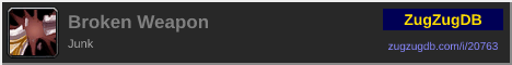 Broken Weapon: forum signature banner