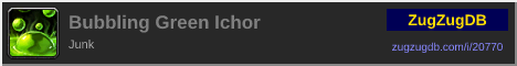 Bubbling Green Ichor: forum signature banner