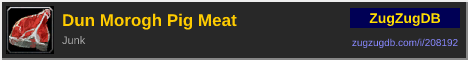 Dun Morogh Pig Meat: forum signature banner