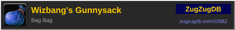 Wizbang's Gunnysack: forum signature banner