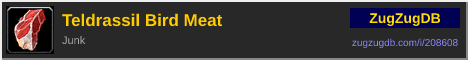 Teldrassil Bird Meat: forum signature banner