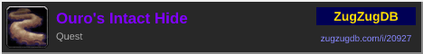 Ouro's Intact Hide: forum signature banner