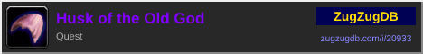 Husk of the Old God: forum signature banner