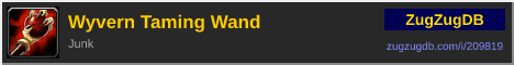 Wyvern Taming Wand: forum signature banner
